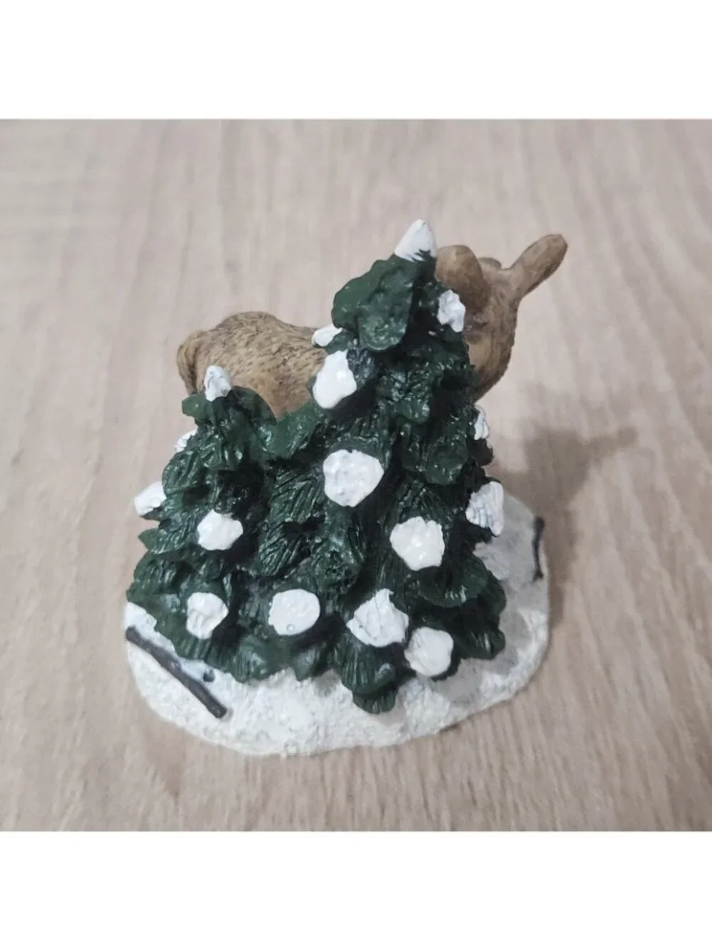 St Nicholas Square Tree With Deer, Doe and Fawn on Snow Accessory w/Box